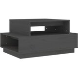  Stolić za kavu sivi 80 x 55 x 40,5 cm od masivne borovine | shoptok.hr