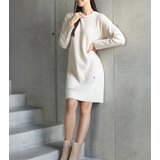  Beige shimmering midi dress Kadyra | shoptok.hr
