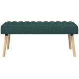  Klupa s utorima Tamnozelena 110 x 40 x 46 cm Tkanina | Eponuda.ba