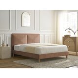 Bobochic Paris Prašno rožnata oblazinjena oblazinjena zakonska postelja z letvenim dnom 160x200 cm Mara – | Shoptok.si
