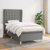  The Living Store Box spring postelja z vzmetnico temno siva 80x200 cm blago - Box Spring Postelja, (21449950) | Shoptok.si