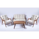 Hanah home MYC01 Cream Garden Table & Chairs Set (4 Pieces) | ePonuda.com
