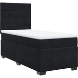 Box spring krevet s madracem crni 90x190 cm baršunasti | shoptok.hr