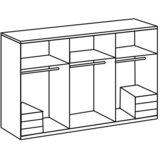 Modern Living Omara S Klasičnimi Vrati Level 36 D, Bela, Barva Hrasta | Shoptok.si