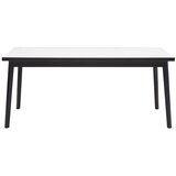 Hammel Furniture Crno-bijeli sklopivi blagovaonski stol u dekoru hrasta Hammel Single, 180 x 90 cm Cijene