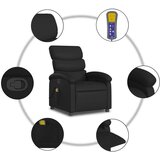  Masažni naslanjač črno umetno usnje, (20923971) | Shoptok.si