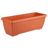 Plastična žardinjera Jadran (Vanjska dimenzija (D x Š x V): 50 x 20 x 17 cm, Plastika, Terakota) | shoptok.hr