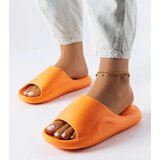  Orange rubber flip-flops Cecil Cene
