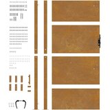  Vrtna vrata 100x200 cm Corten čelik | shoptok.hr