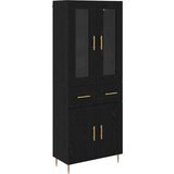  Kuhinjski ormarić 2 pcs Crni hrast 69 5 x 34 x 180 cm Konstruirano drvo | shoptok.hr