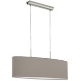 Eglo pasteri 2, e27, d-750, nikl/mat, tekstil sivozelena | Eponuda.com