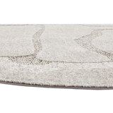 Agnella Svetlo siva volnena okrogla preproga ø 200 cm Morphic Organica – | Shoptok.si