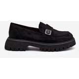 VINCEZA Black Flanila Women's Loafers with Strap | ePonuda.com