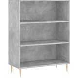 Maison Chic Knjižna omara - Knjižni regal betonsko siva 69,5x32,5x90 cm inženirski les, (21725392) Cene