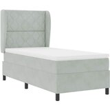  Krevet s opruga kutije Svijetlo siva 200 x 100 cm Baršun | shoptok.hr