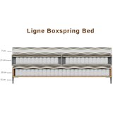 MID.YOU POSTELJA BOXSPRING x , tekstil, leseni material krem barve | Shoptok.si