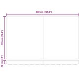  Zamjensko platno za tendu Burgundska crvena 3,5 x 2 m Poliester | shoptok.hr