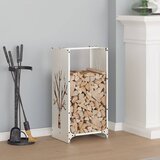 vidaXL stojalo za drva belo 40x30x80 cm hladno valjano jeklo Cene