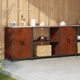  Kuhinjski set za pohranu HATTEM 3 pcs Rđa Čelik | Eponuda.ba