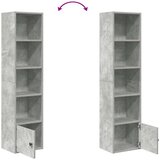  Regal za knjige boja betona 31x24x127 cm konstruirano drvo | shoptok.hr