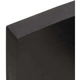  Polica tamnosmeđa 60x60x(2-6) cm od obrađene hrastovine | shoptok.hr