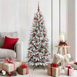  Umjetno božićno drvce Bijela 150 cm PVC, plastika, čelik i PE | shoptok.hr