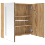  LED kupaonski ormarić s ogledalom boja hrasta 62 x 14 x 60 cm | shoptok.hr