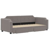  Dnevni krevet na razvlačenje smeđesivi 100 x 200 cm od tkanine | shoptok.hr