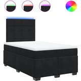  The Living Store Box spring postelja z vzmetnico črna 120x200 cm žamet - Box Spring Postelja, (21488333) | Shoptok.si