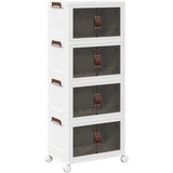  Složiva kutija za pohranu kotačima 4nivoa 28 L 48x29,5x112,5 cm | Eponuda.ba