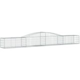  Obokane gabion košare 4 kosi 400x50x40/60 cm pocinkano železo | Shoptok.si
