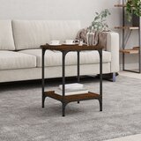  Stolić za kavu smeđa boja hrasta 40x40x55 cm konstruirano drvo | shoptok.hr