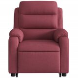  Naslonjač na podizanje od tkanine crvena boja vina | shoptok.hr