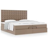vidaXL okvir kreveta s madracima cappuccina 200x200 cm umjetna koža | shoptok.hr
