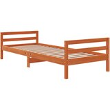  Okvir kreveta bez madraca voštano smeđi 90 x 200 cm od borovine | shoptok.hr