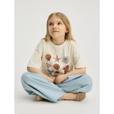 Reserved Lepršave hlače s lanom - svjetloplavo | shoptok.hr