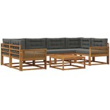  Set vanjskih sofa 7 pcs Prirodna i antracit | Shoptok.si