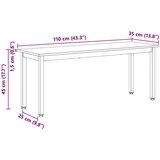  Klupa Prirodna 110 x 35 x 45 cm Čvrsto borovo drvo | shoptok.hr
