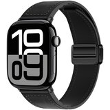 INF Usnjen pašček za uro Apple Watch Black L, (21685870) | Shoptok.si