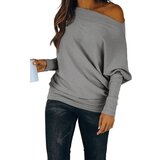 Fenzy Oversize Majica Z Ladijskim Izrezom In Ohlapnimi Rokavi Danica, Siva Cene