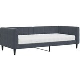 vidaXL Dnevni krevet s madracem tamnosivi 90 x 200 cm baršunasti | shoptok.hr