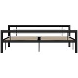  Okvir za krevet crno-bijeli metalni 180 x 200 cm | Eponuda.com