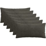  Presvlaka za jastuk 6 pcs ALMELO Antracit 40 x 70 cm Kord | shoptok.hr