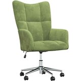  Stolica za opuštanje svjetlozelena baršunasta | shoptok.hr
