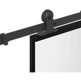  Klizna vrata s priborom 76 x 205 cm kaljeno staklo i aluminij | shoptok.hr