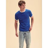 Fruit Of The Loom Ringer Blue T-shirt Cene