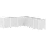 Maison Chic Vrtno cvetlično korito - Lonček za rože belo 160x160x53 cm PP, (22057472) | Shoptok.si