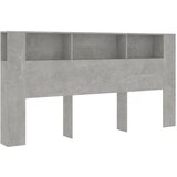 Maison Chic vzglavna omarica - nočna omarica - posteljna omarica betonsko siva 200x18,5x104,5 cm, (21705724) Cene