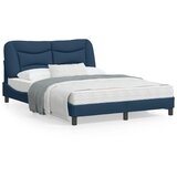 vidaXL Okvir za krevet s uzglavljem plavi 120 x 200 cm od tkanine | shoptok.hr
