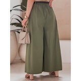 DStreet Spódnico-spodnie z paskiem FLOWES khaki | Shoptok.si